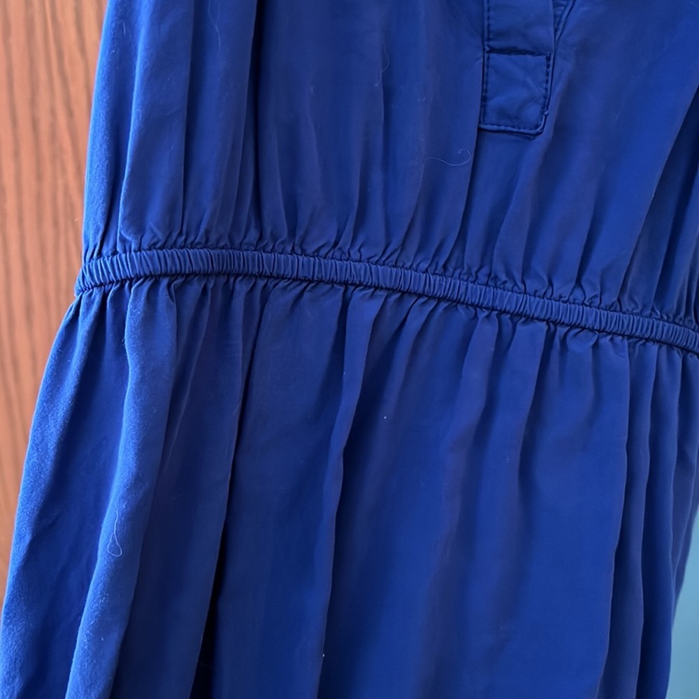 Old Navy Summer Tank Dress Royal Blue Size Medium Halter Spring Casual V-neck - Picture 3 of 9